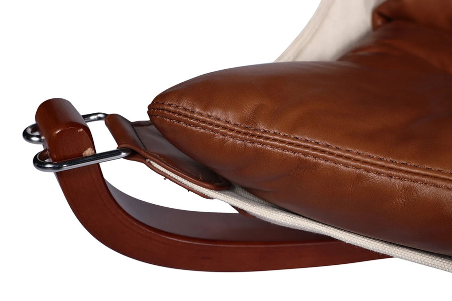 【クリアランス】【1点限り】ファルコンチェア スタンダード総本革オフホワイト