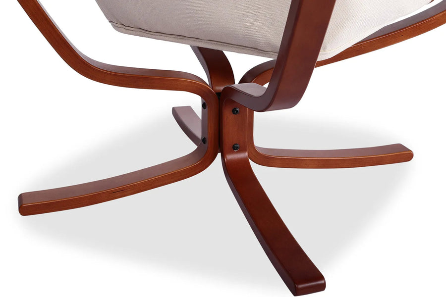 【クリアランス】【1点限り】ファルコンチェア スタンダード総本革オフホワイト