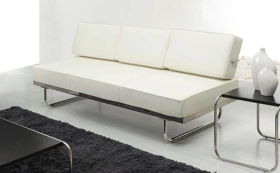 LILY カッシーナ LC5.F ソファ/デイベッド ホワイト本革 LC5ソファ / LC5 Sofa